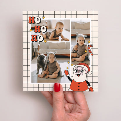 Carte de Noel Fin d'année Carré Noël pop photo N° 2