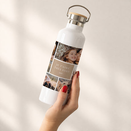 Gourde Objets 75 cl Multiphotos kraft