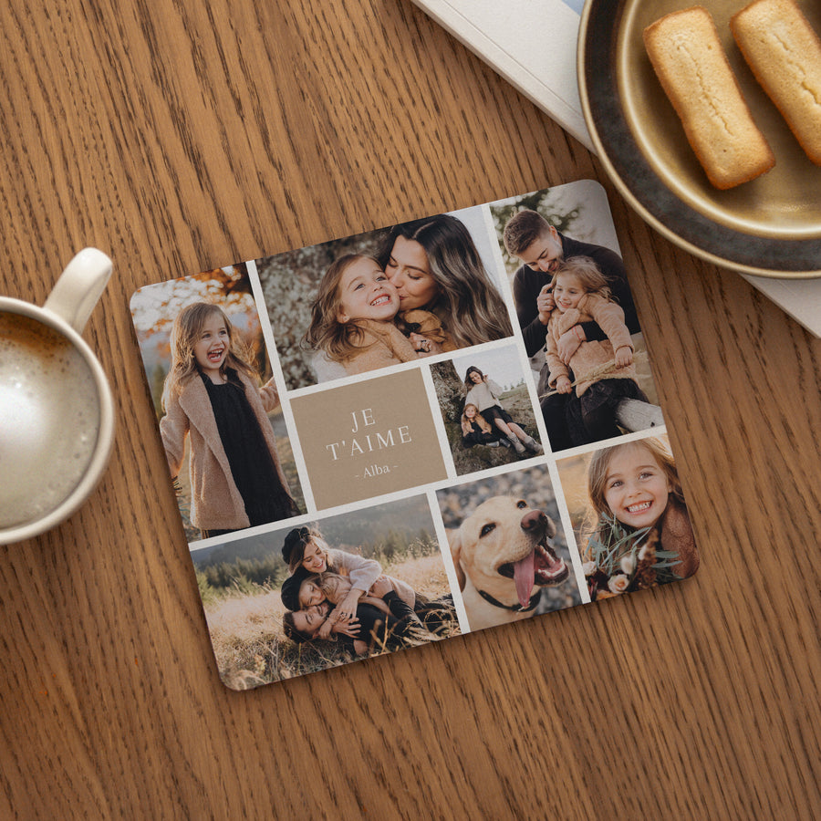 Tapis de souris Objets Rectangle Multiphotos kraft photo