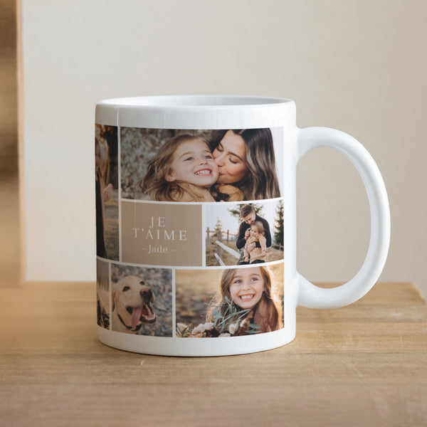 Mug Objets Blanc Multiphotos kraft photo