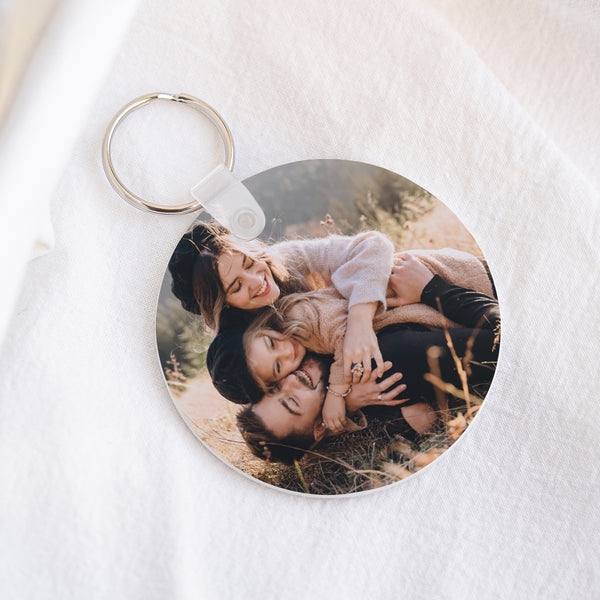 Porte-clés Objets Rond Multiphotos kraft photo