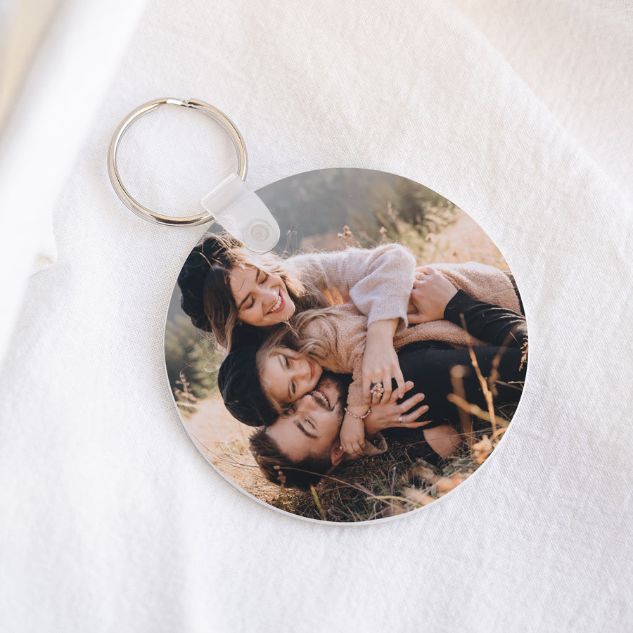 Porte-clés Objets Rond Multiphotos kraft photo