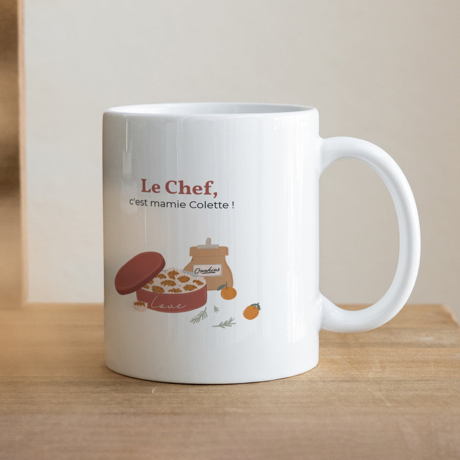 Mug Objets Blanc C'est qui le Chef ? photo