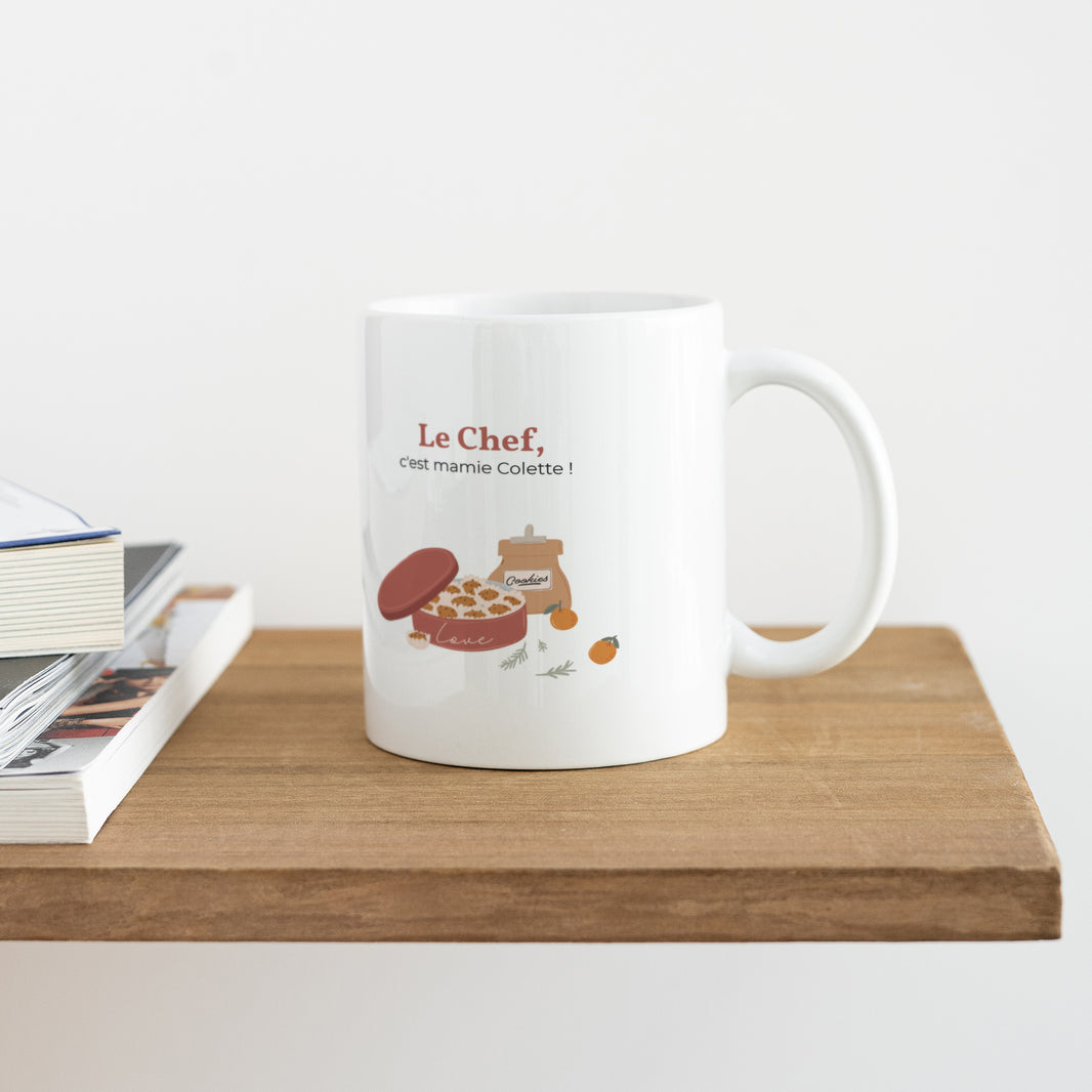 Mug Objets Blanc C'est qui le Chef ? photo N° 4