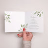 Faire-part Mariage Carré double volet Feuillage II photo N° 2