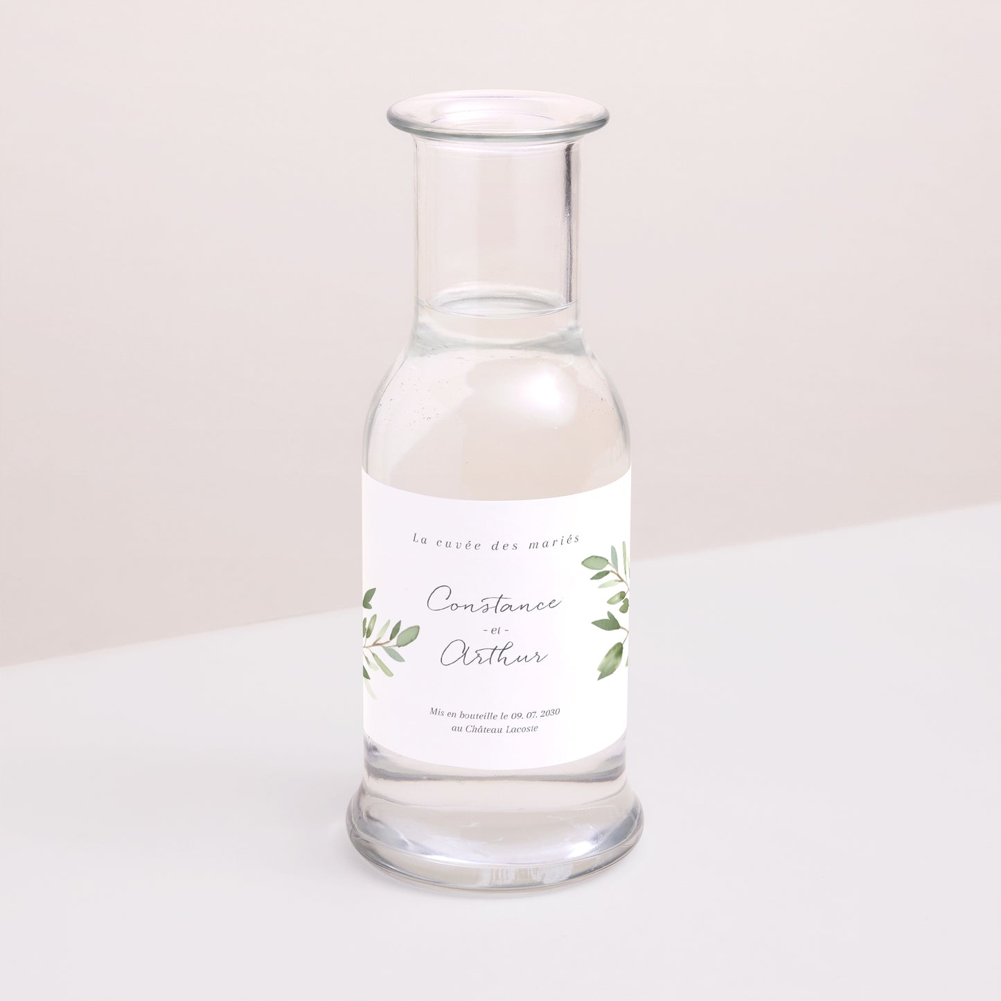 Etiquette bouteille Mariage Paysage Feuillage photo N° 2