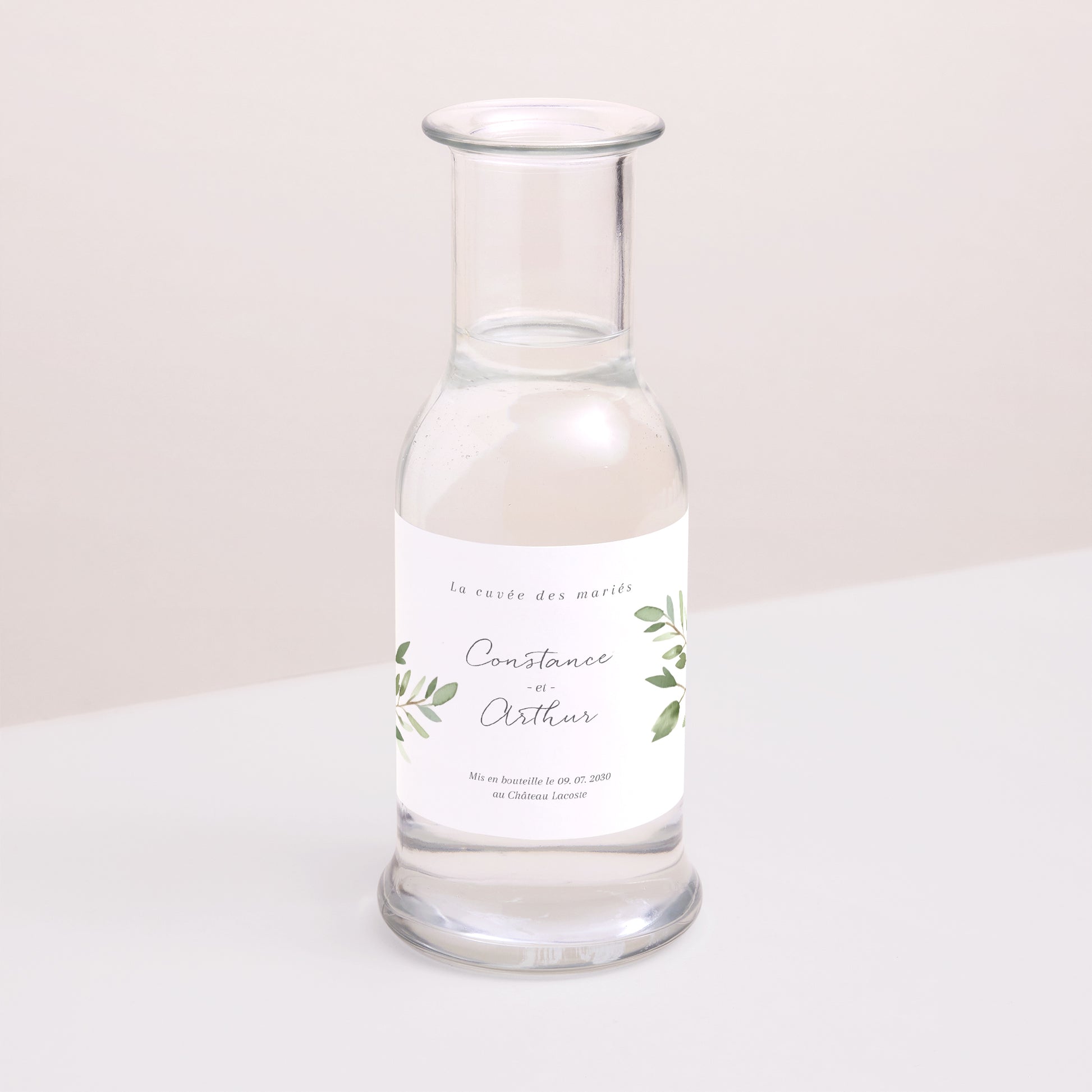 Etiquette bouteille Mariage Paysage Feuillage photo N° 2