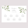 Plan de table Mariage Paysage 90 x 60 cm Feuillage photo N° 2