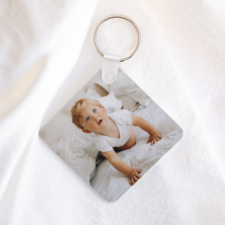 Porte-clés Objets Carré The best family photo