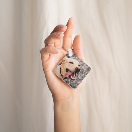 Porte-clés Objets Carré Pet love