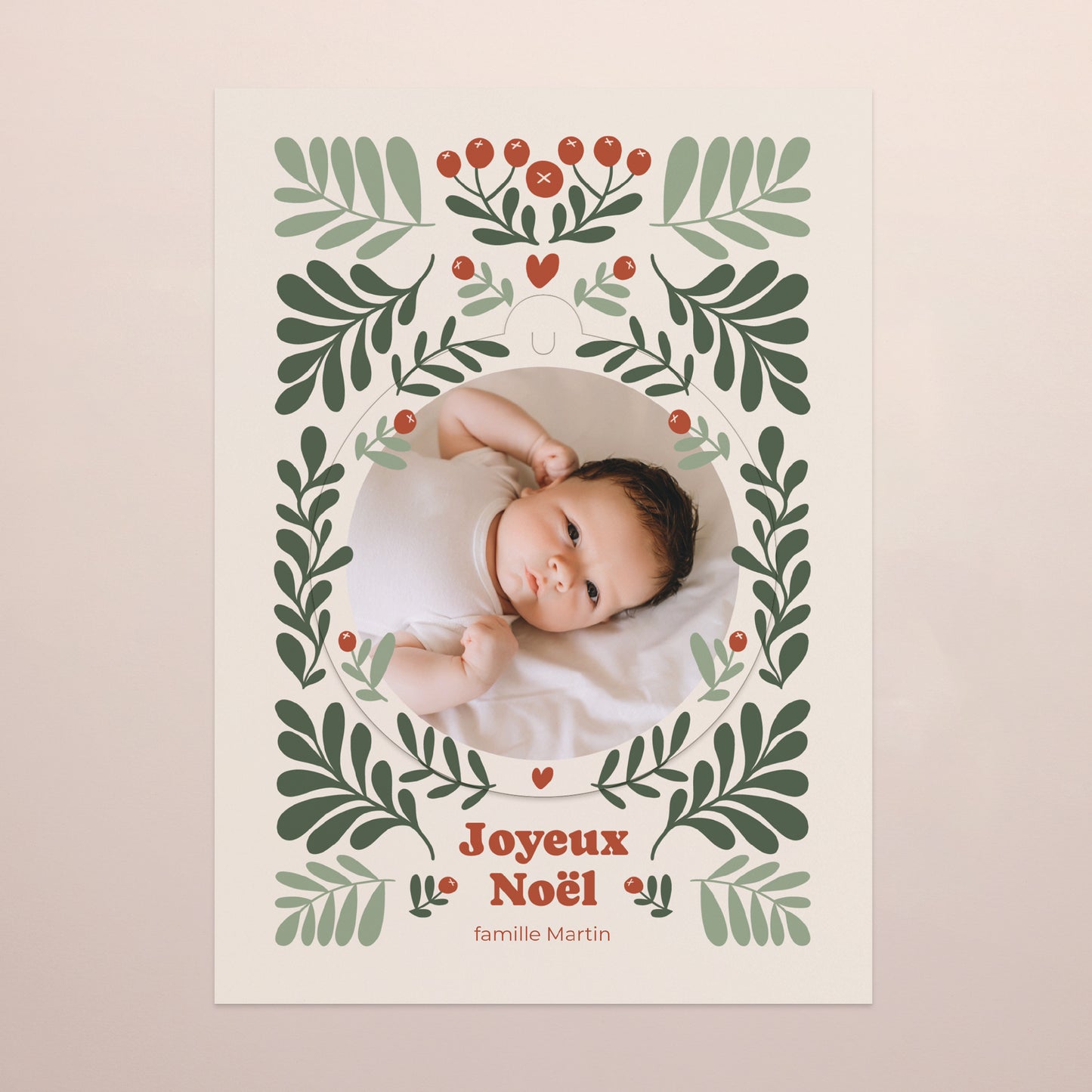 Carte de Noel Fin d'année Détachable Motif à décrocher photo N° 2