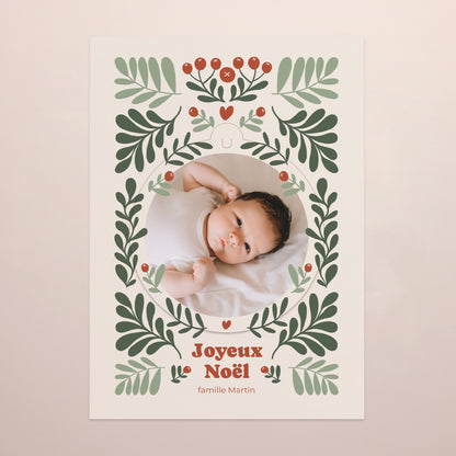 Carte de Noel Fin d'année Détachable Motif à décrocher photo N° 2