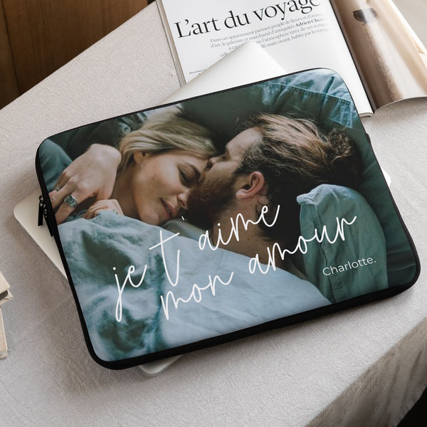 Housse ordinateur 15 pouces PS I love you photo