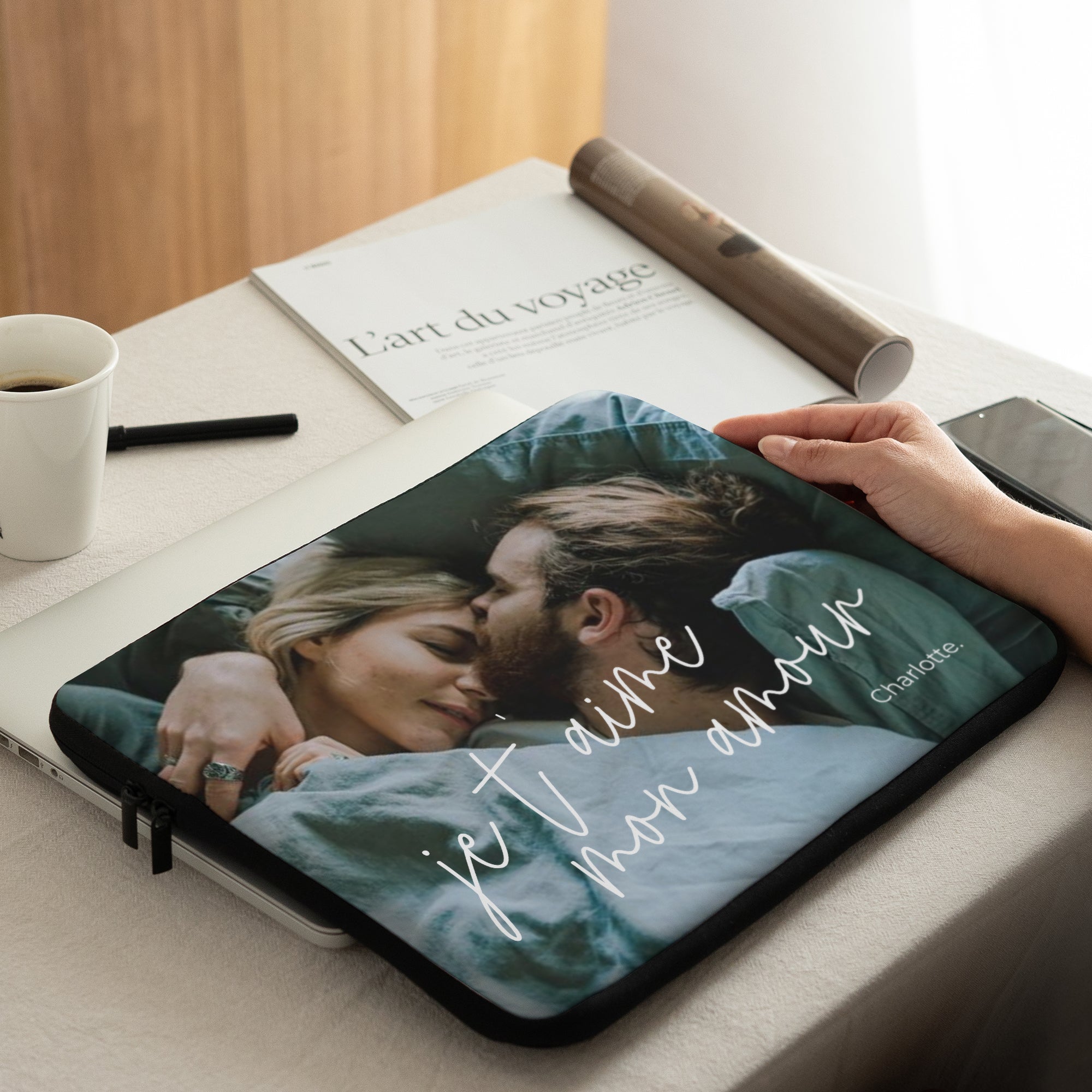 Housse ordinateur 15 pouces PS I love you photo N° 2