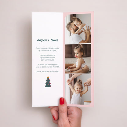 Carte de voeux Fin d'année Marque-page photo Les pulls de noël photo N° 2