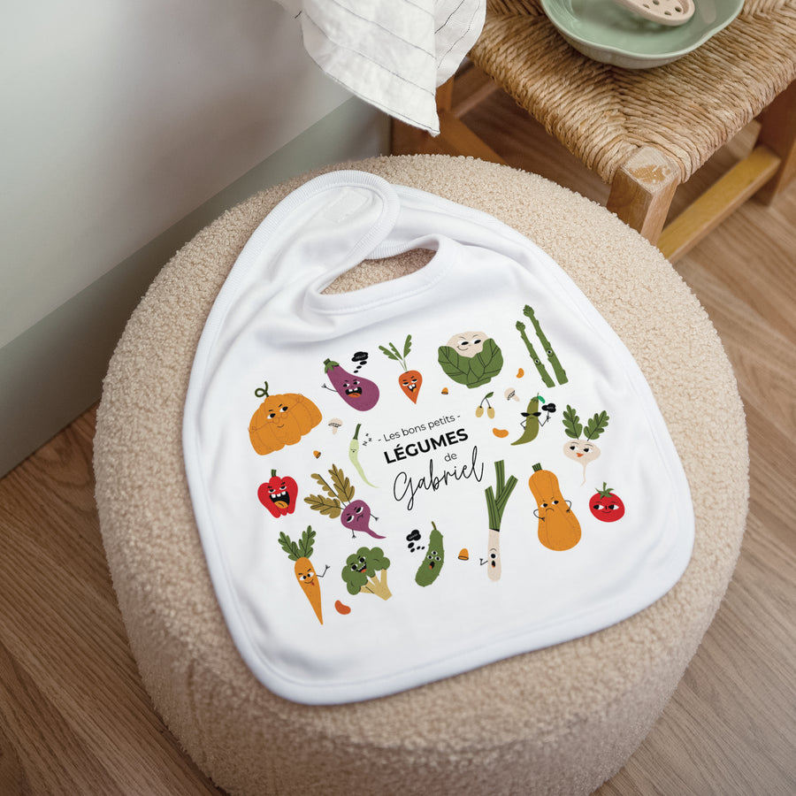 Bavoir Objets Tissu Les bons légumes photo