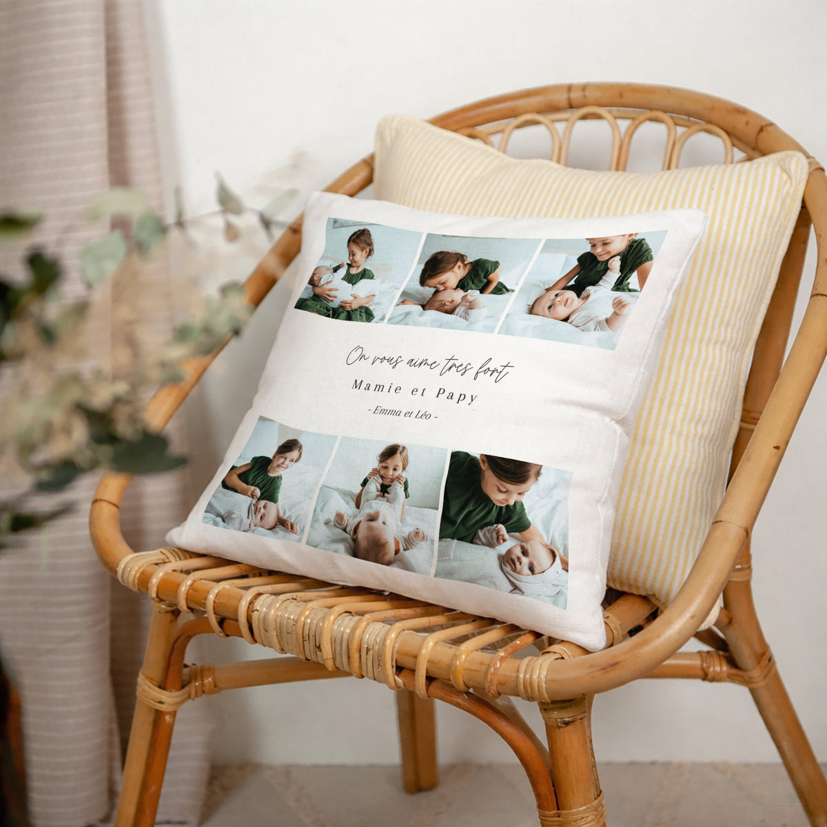 Coussin Objets Beige naturel 6 photos photo N° 2