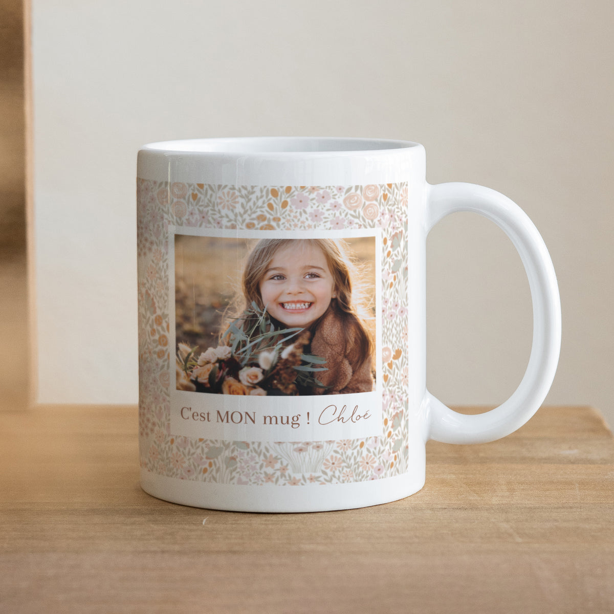 Mug Objets Blanc Liberty rose photo N° 1