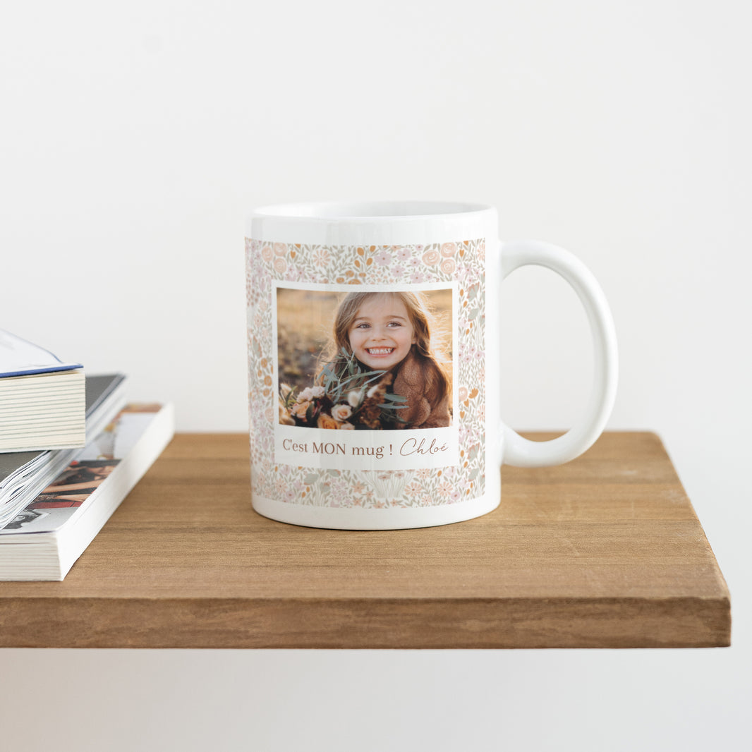 Mug Objets Blanc Liberty rose photo N° 4