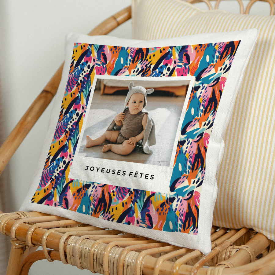 Coussin Objets Beige naturel Abstrait photo