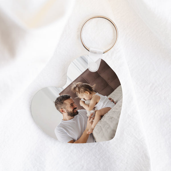 Porte-clés Objets Cœur Papa adoré photo