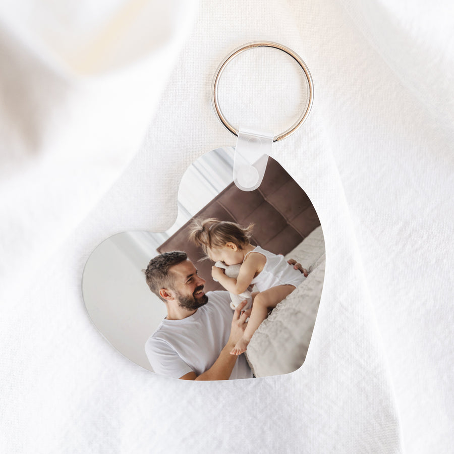Porte-clés Objets Cœur Papa adoré photo