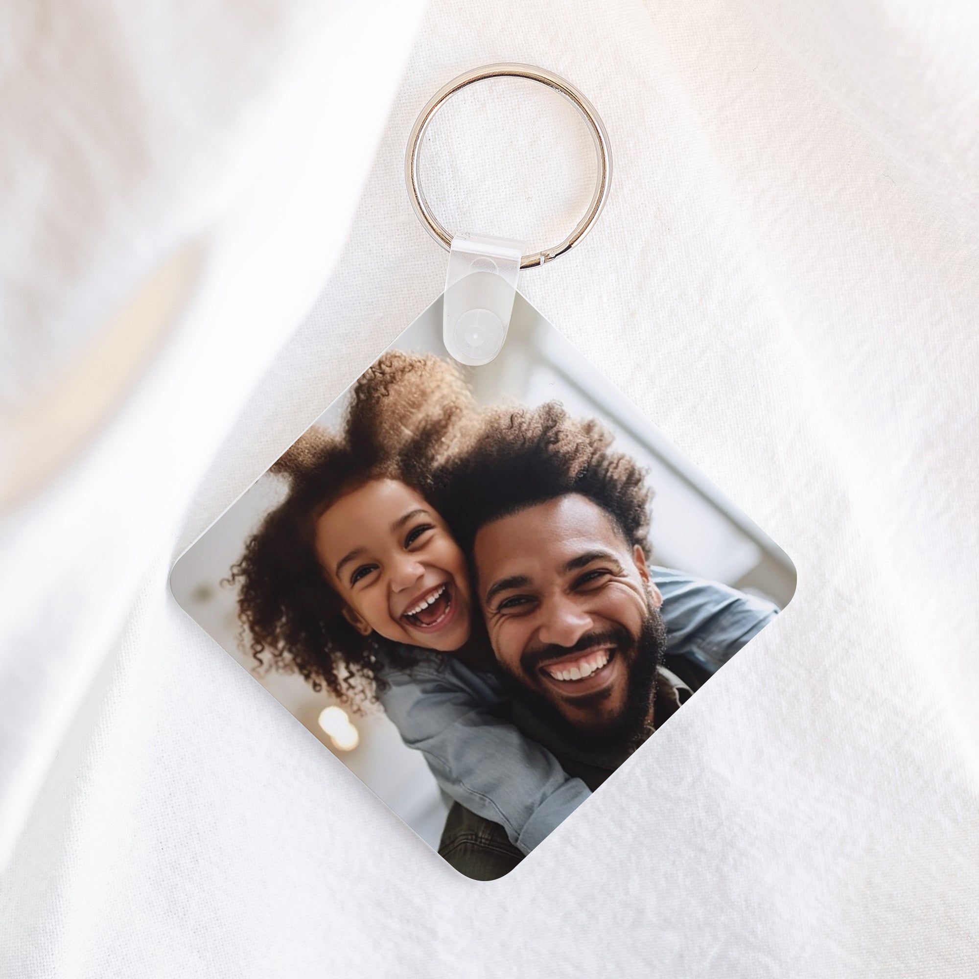Porte-clés Objets Carré Daddy Love photo N° 1