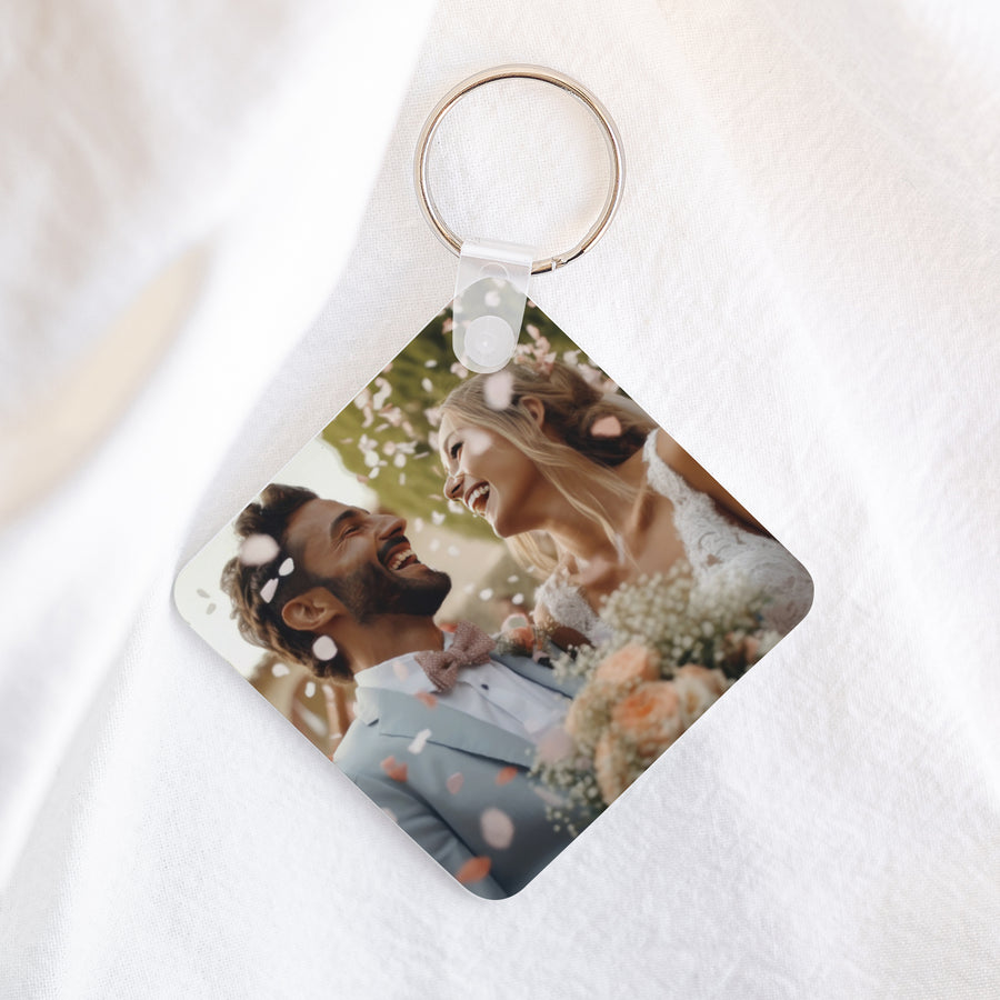 Porte-clés Objets Carré Wedding day photo