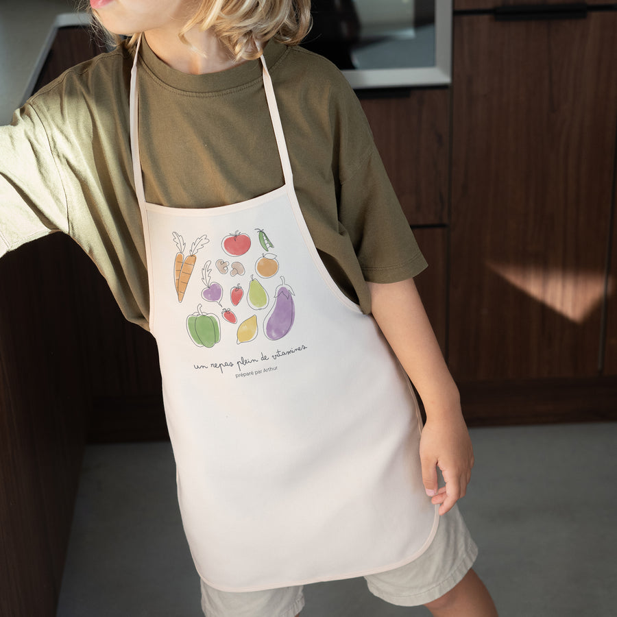 Tablier enfant Objets 3 - 6 ans Le panier de légumes photo