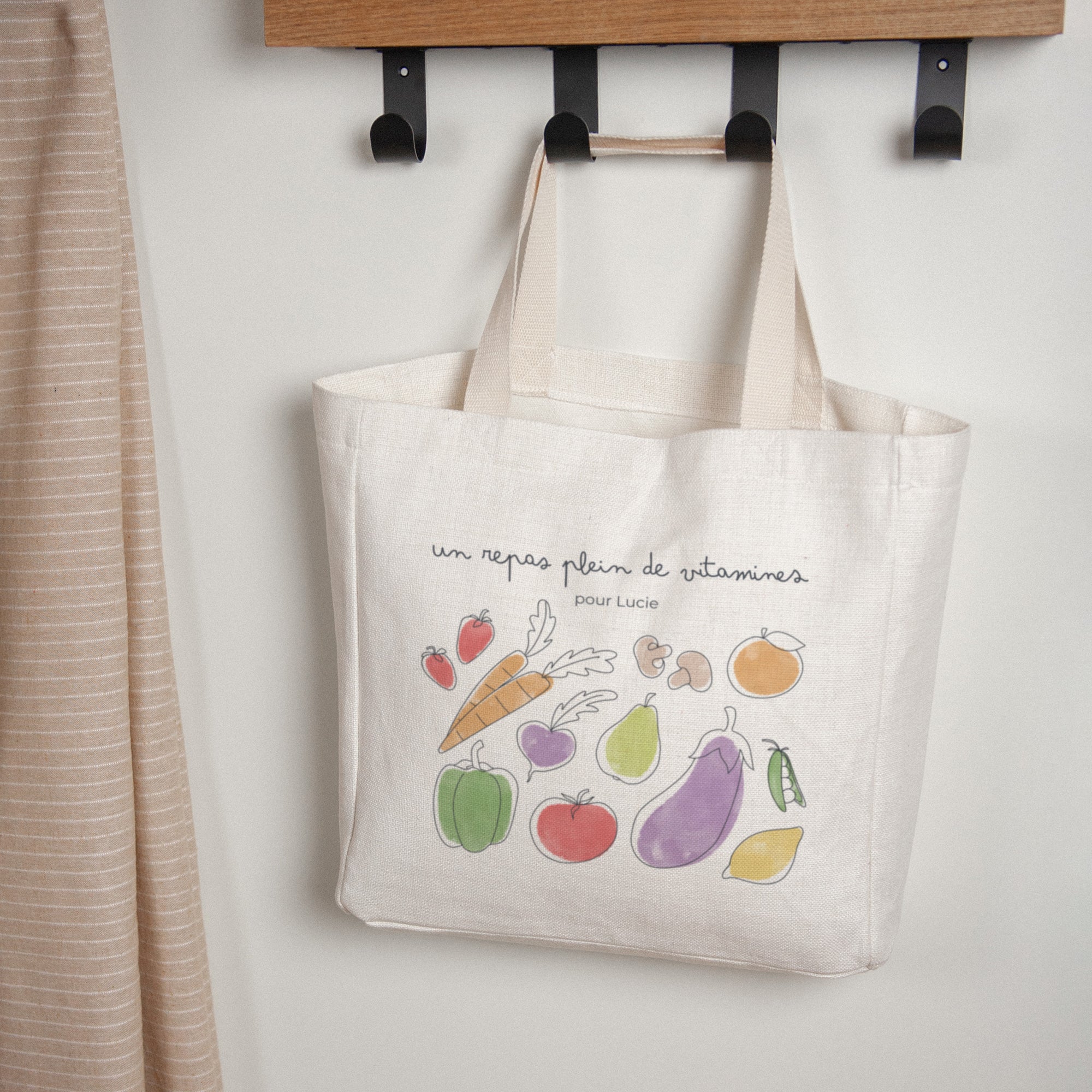 Tote bag Objets Anse en toile Le panier de légumes photo N° 1