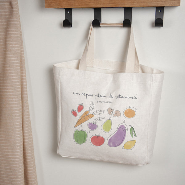 Tote bag Objets Anse en toile Le panier de légumes photo