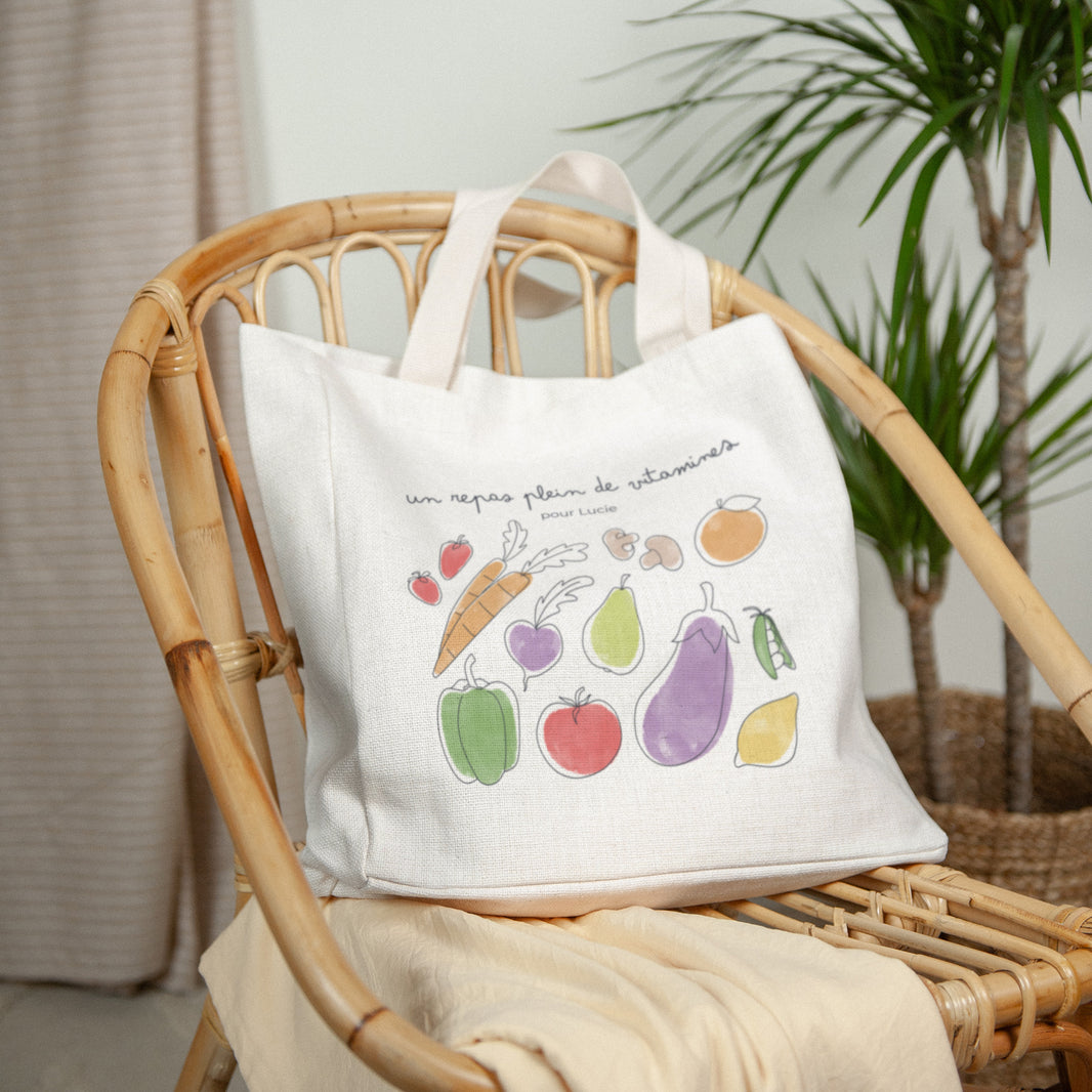 Tote bag Objets Anse en toile Le panier de légumes photo N° 2