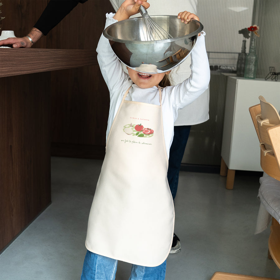 Tablier enfant Objets 3 - 6 ans Les tomates mozza photo
