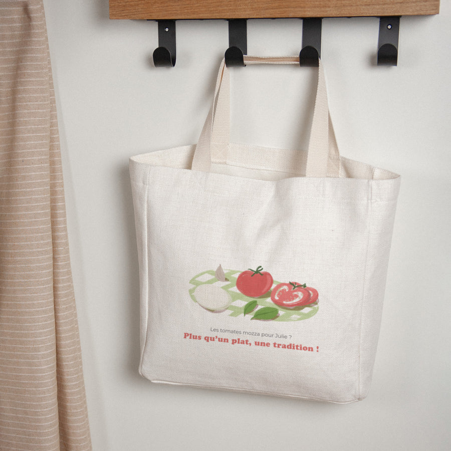 Tote bag Objets Anse en toile Les tomates mozza photo