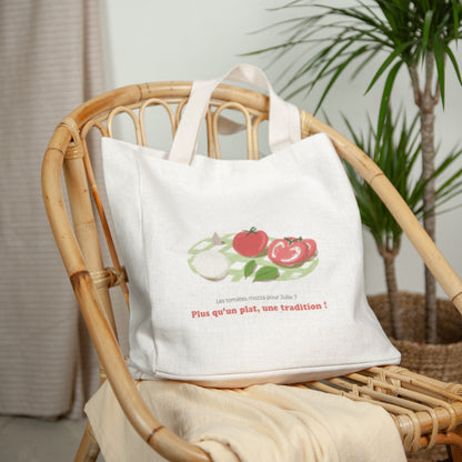 Tote bag Objets Anse en toile Les tomates mozza photo N° 2