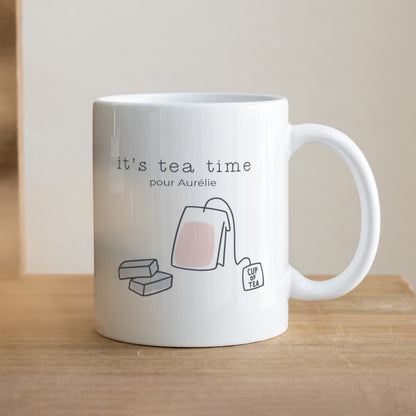 Mug Objets Blanc Tea time photo N° 1