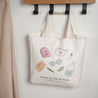 Tote bag Objets Anse en toile Toute ma vie photo N° 1