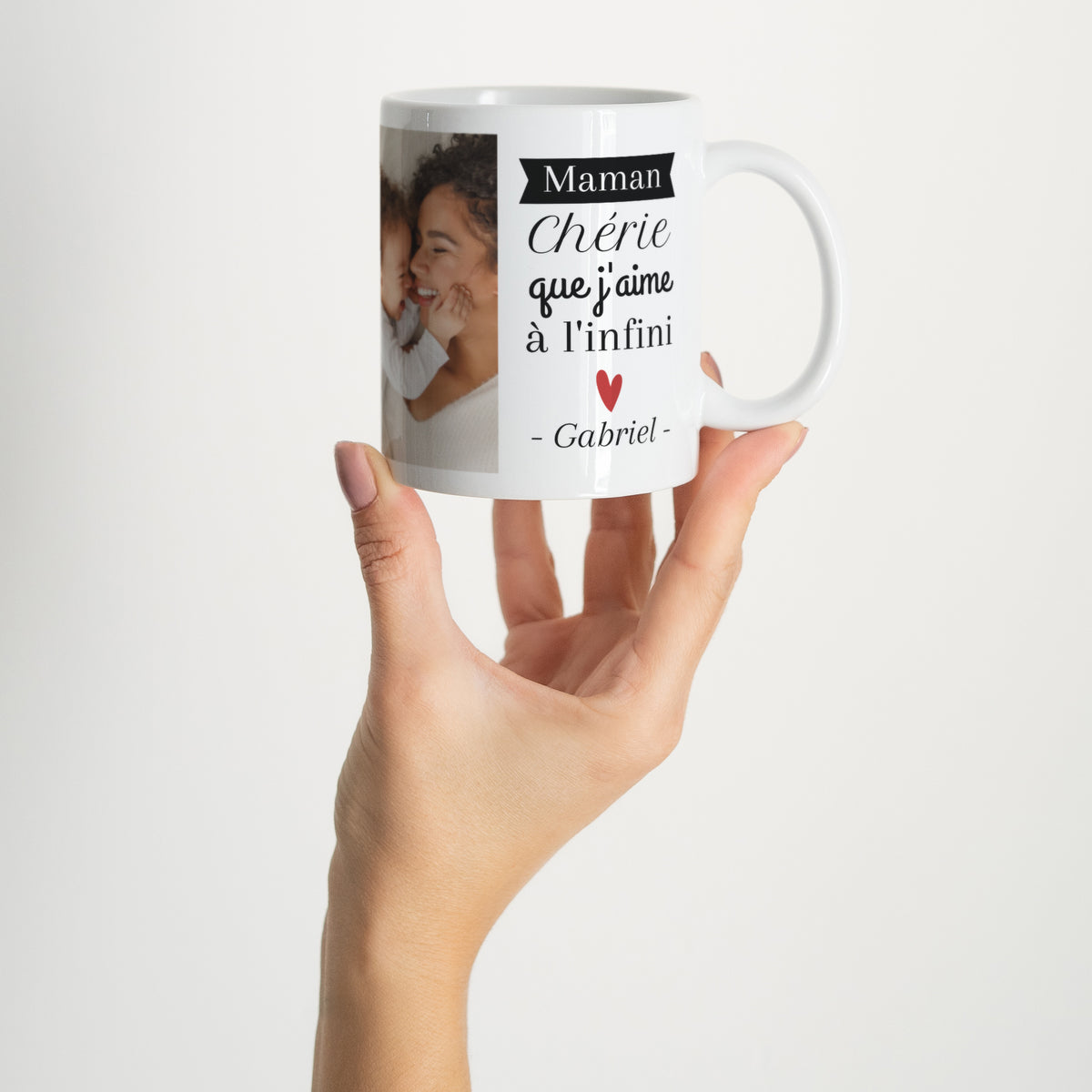 Mug Fin d'année Blanc Maman photo N° 2