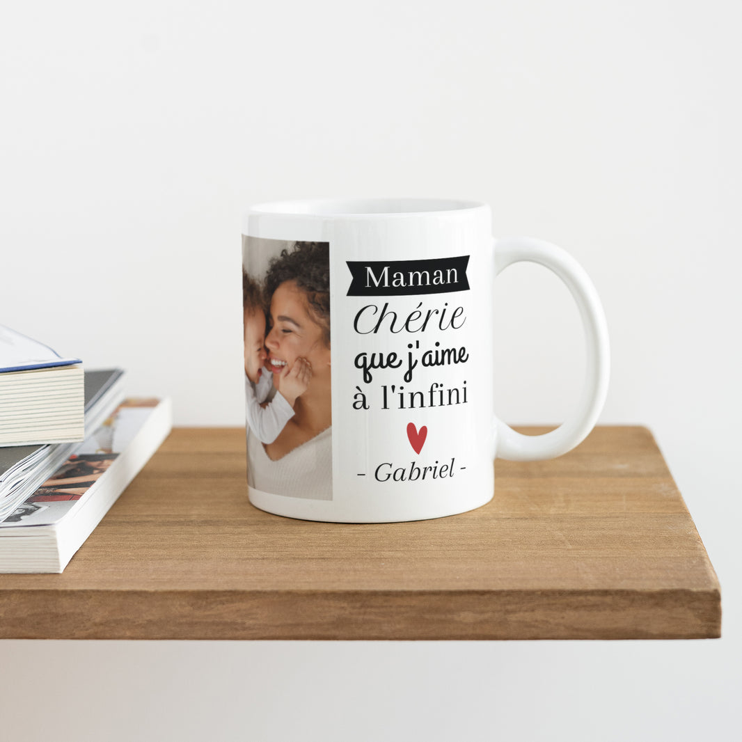 Mug Fin d'année Blanc Maman photo N° 4