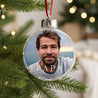 Boule de Noël Fin d'année Ronde Papa photo N° 1