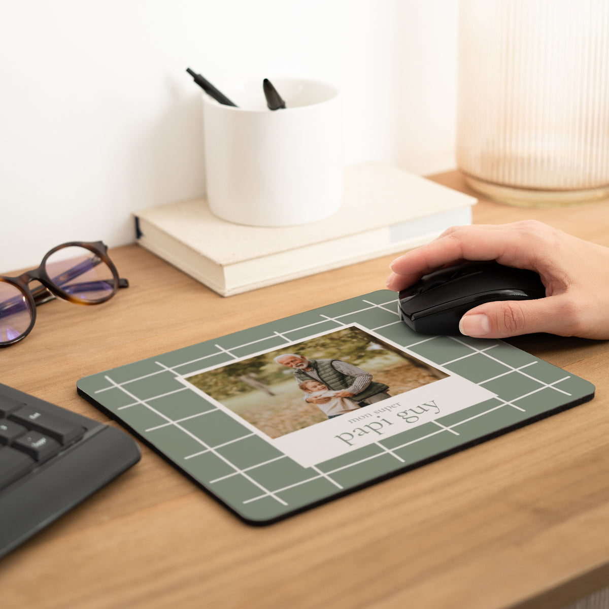 Tapis de souris Objets Rectangle Quadrillage de papi photo N° 2