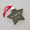Boule de Noël Fin d'année étoile Vert kaki photo N° 2