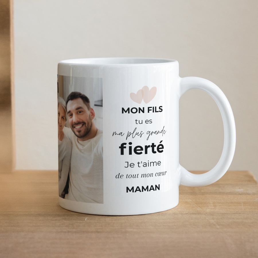 Mug Objets Blanc Mon fils chéri photo