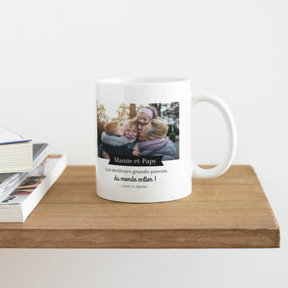 Mug Objets Blanc Les meilleurs Mamie et Papy photo N° 4