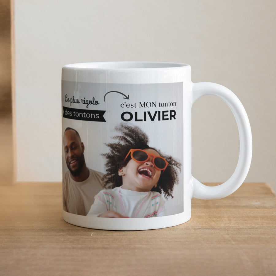 Mug Objets Blanc Tonton adoré photo