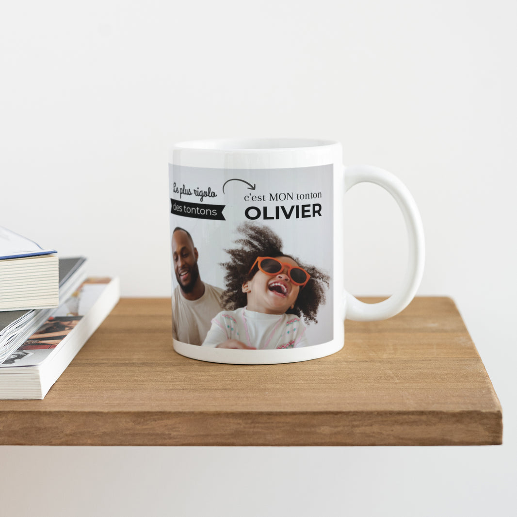 Mug Objets Blanc Tonton adoré photo N° 4