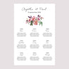 Plan de table Mariage Portrait Mini fleurie photo N° 2
