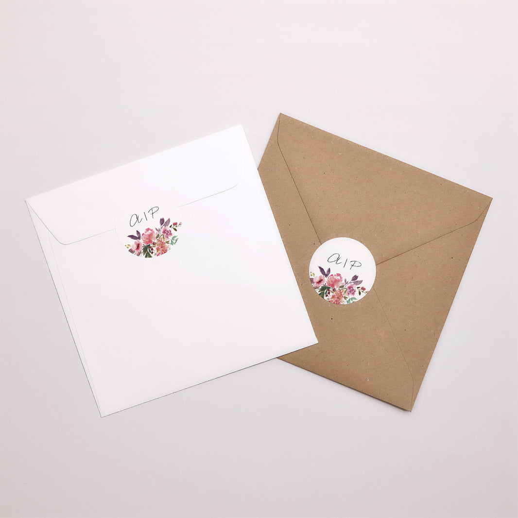 Sticker Mariage Rond Mini fleurie photo N° 3