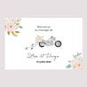 Panneau bienvenue Mariage Paysage 90 x 60 cm Harley fleurie photo N° 2