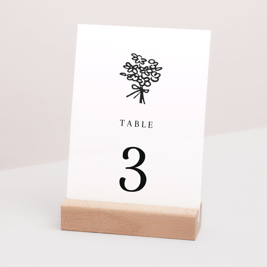 Marque table Mariage Rectangle Vive les jeunes mariés photo N° 3